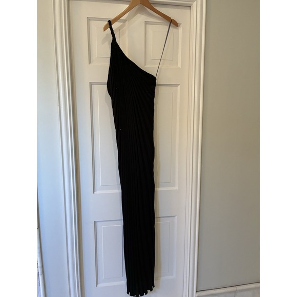 Ralph Lauren Collection Purple Label Silk One Shoulder Long Black Gown Medium - Picture 7 of 16